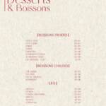 Menu COBRA KAI Casablanca December 2023 064822-992700